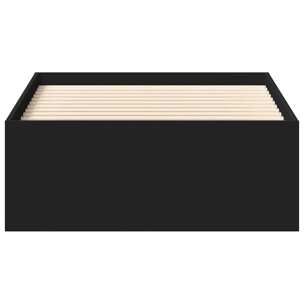 Bed Frame without Mattress Black 90x190 cm