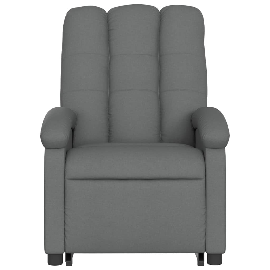 Stand up Recliner Chair Dark Grey Fabric