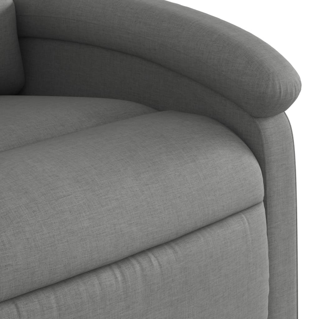 Electric Stand up Recliner Chair Dark Grey Fabric
