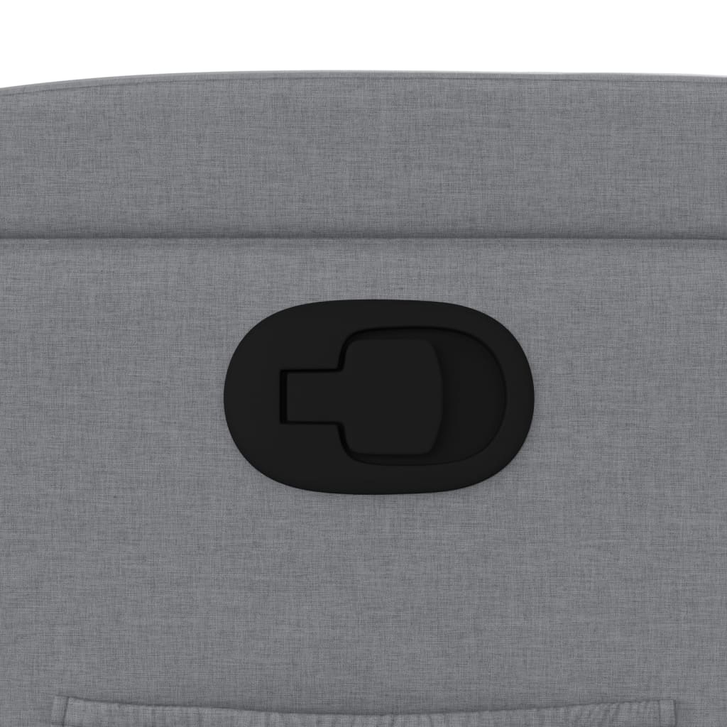 Recliner Chair Light Grey Fabric