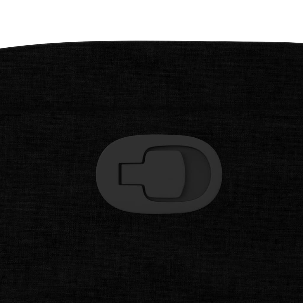 Recliner Chair Black Fabric