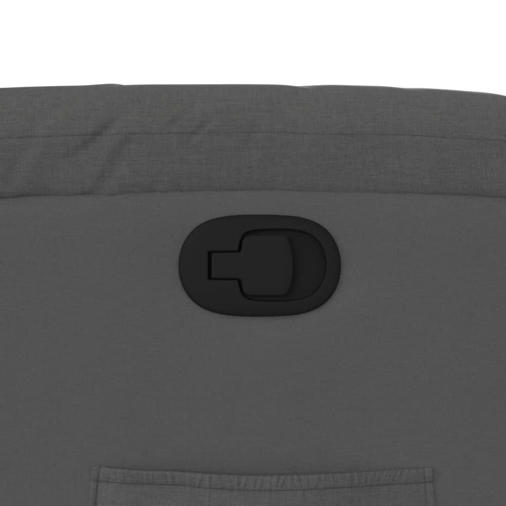 Recliner Chair Dark Grey Fabric