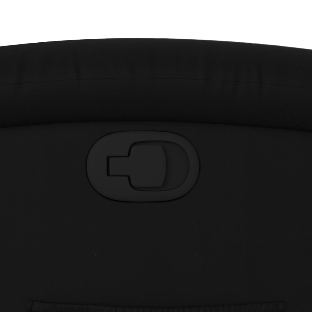 Recliner Chair Black Faux Leather