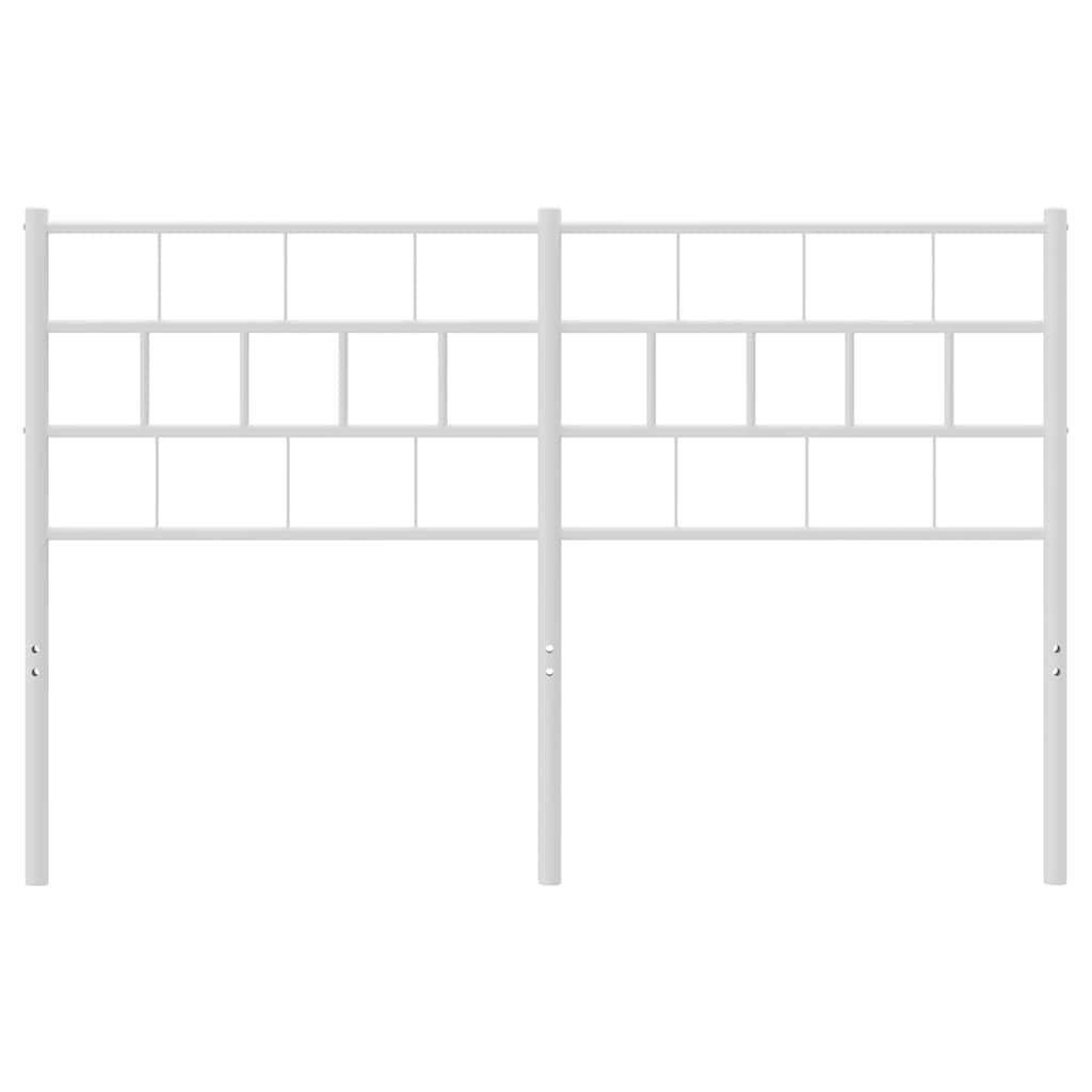 Metal Headboard White 137 cm Double