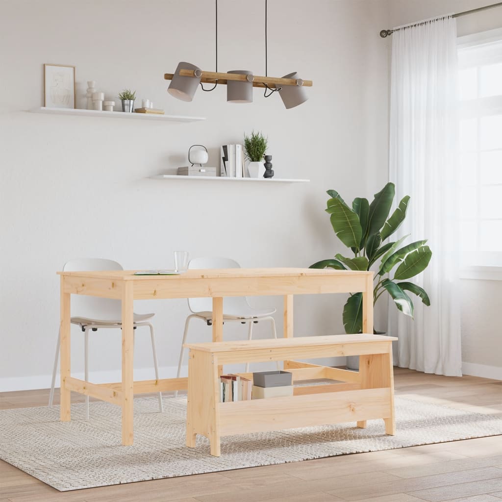 Hall Bench 100x28x45 cm Solid Wood Pine