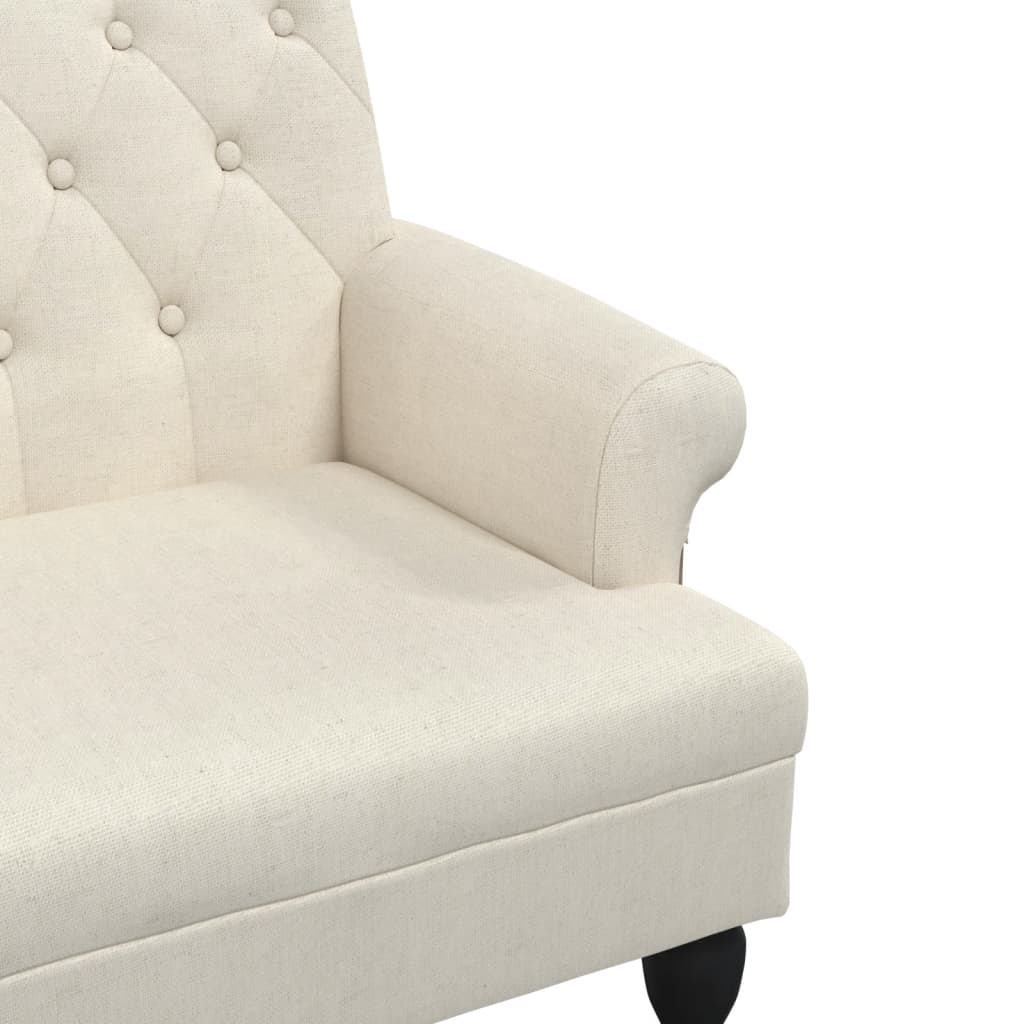 Bench with Backrest 120x62x75.5 cm Linen