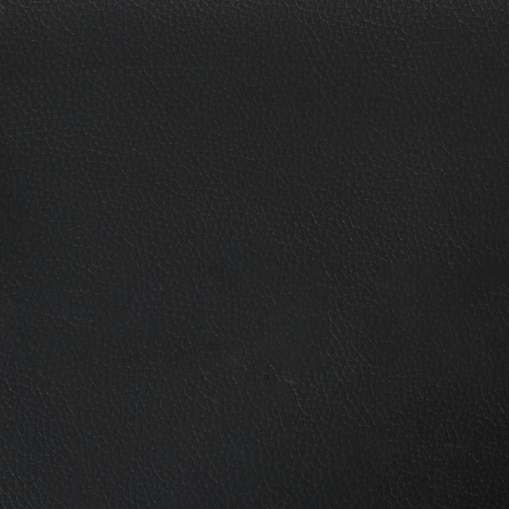 Bench with Backrest Black 112x65.5x75 cm Faux Leather