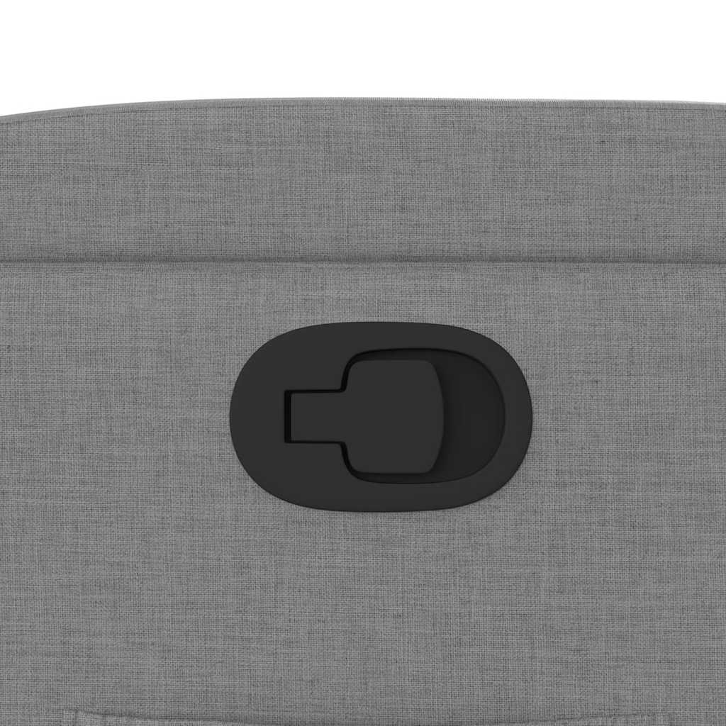 Recliner Chair Light Grey Fabric