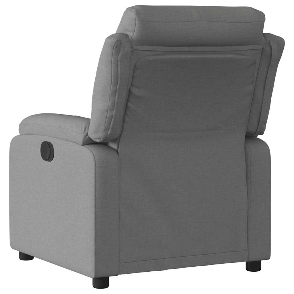Recliner Chair Dark Grey Fabric