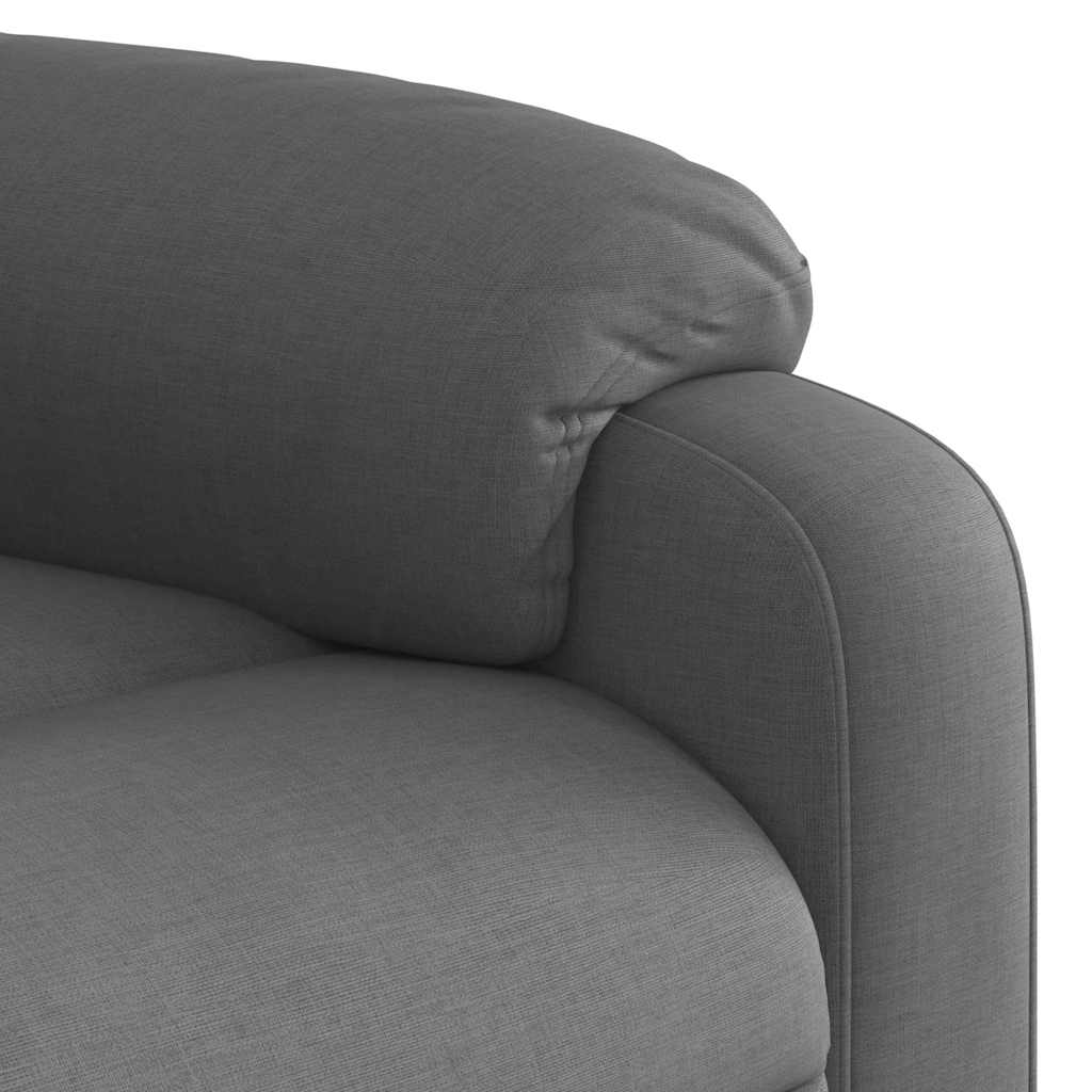 Recliner Chair Dark Grey Fabric