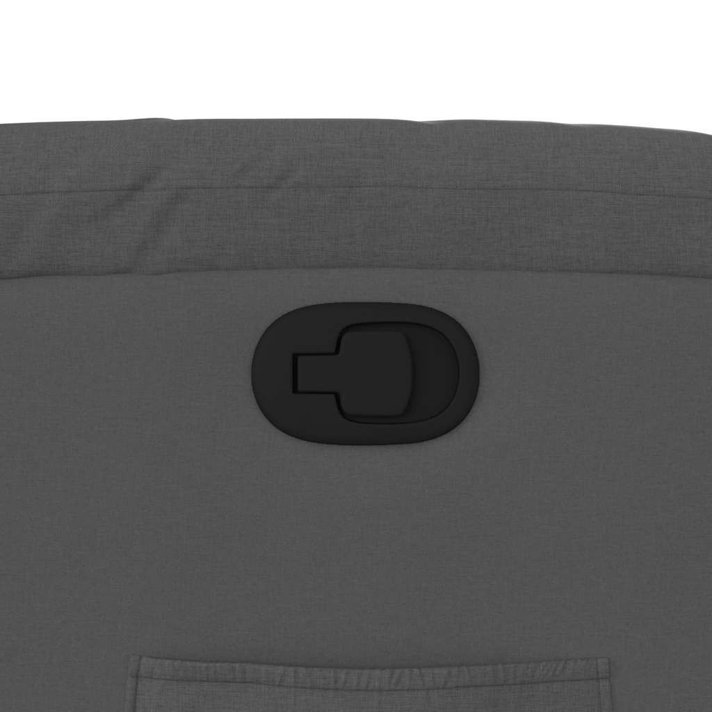 Recliner Chair Dark Grey Fabric
