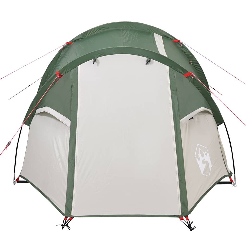 Camping Tent Tunnel 2-Person Green Waterproof