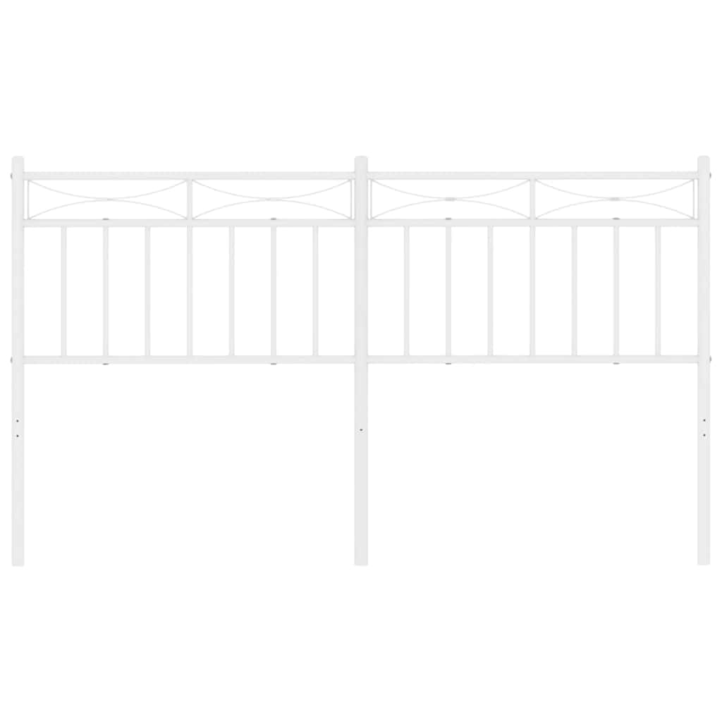 Metal Headboard White 152 cm Queen