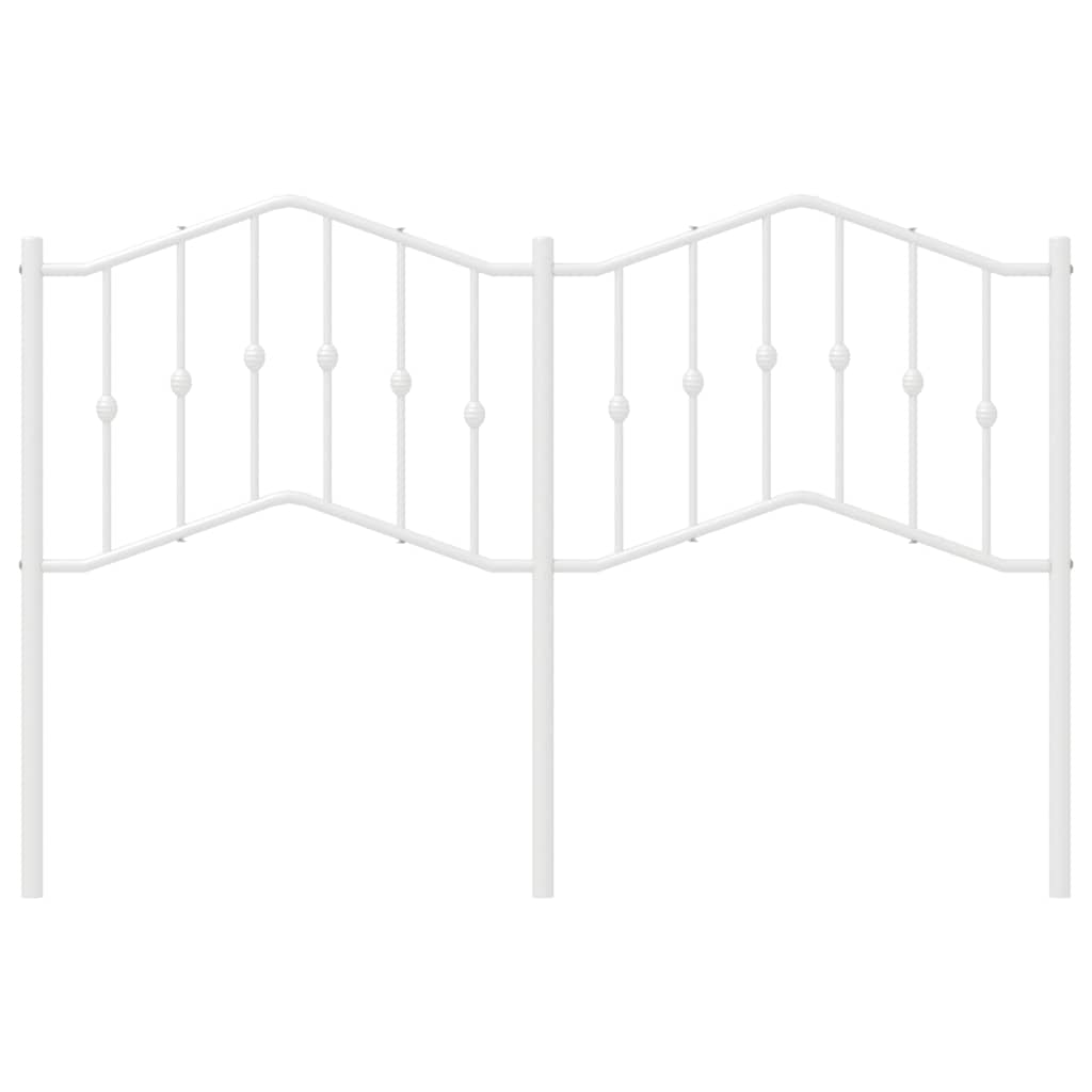 Metal Headboard White 137 cm Double