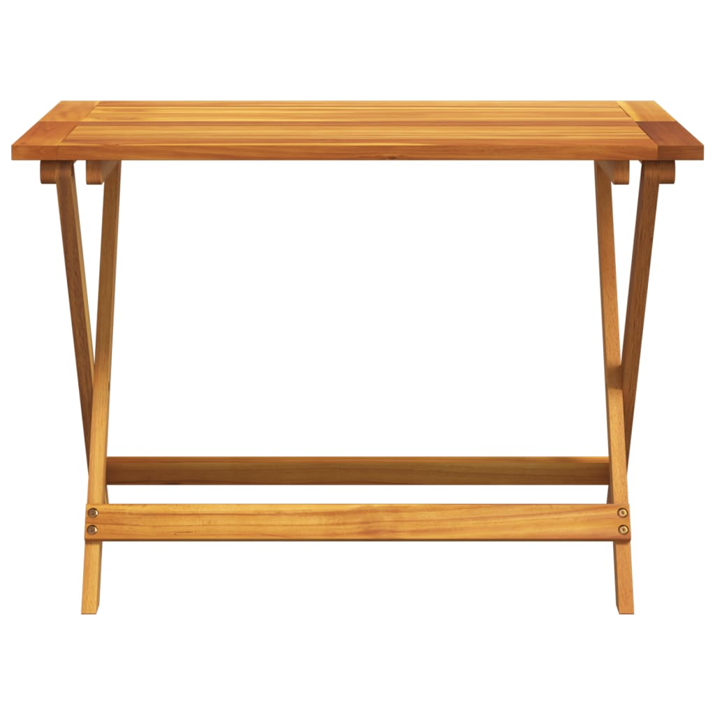 Folding Garden Table 90x52.5x65 cm Solid Wood Acacia