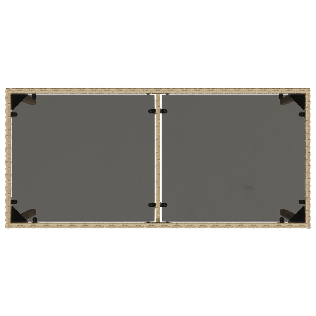 5 Piece Garden Dining Set with Cushions Mix Beige Poly Rattan