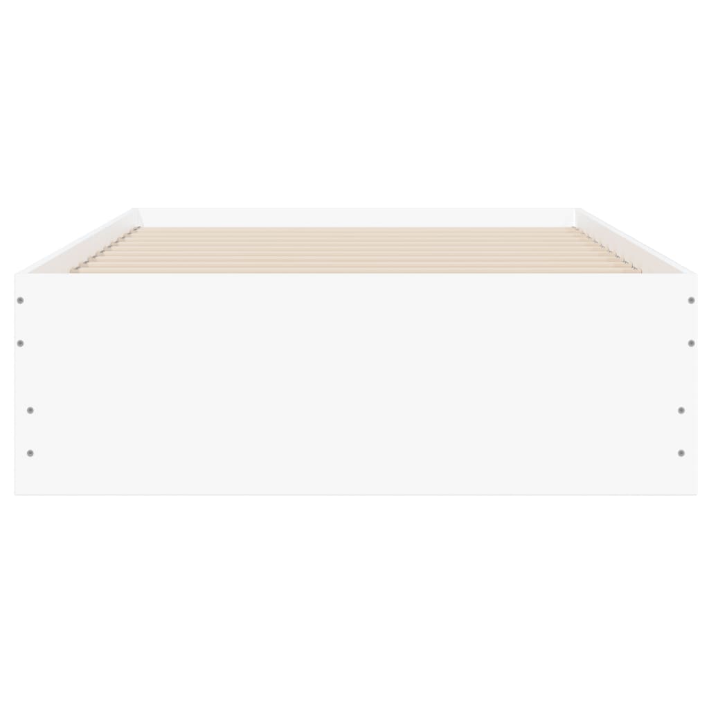 Bed Frame with Drawers without Mattress White 90x190 cm
