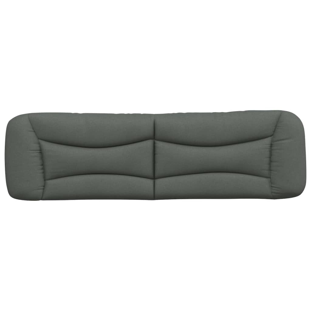 Headboard Cushion "Hvar" Dark Grey 180 cm Fabric