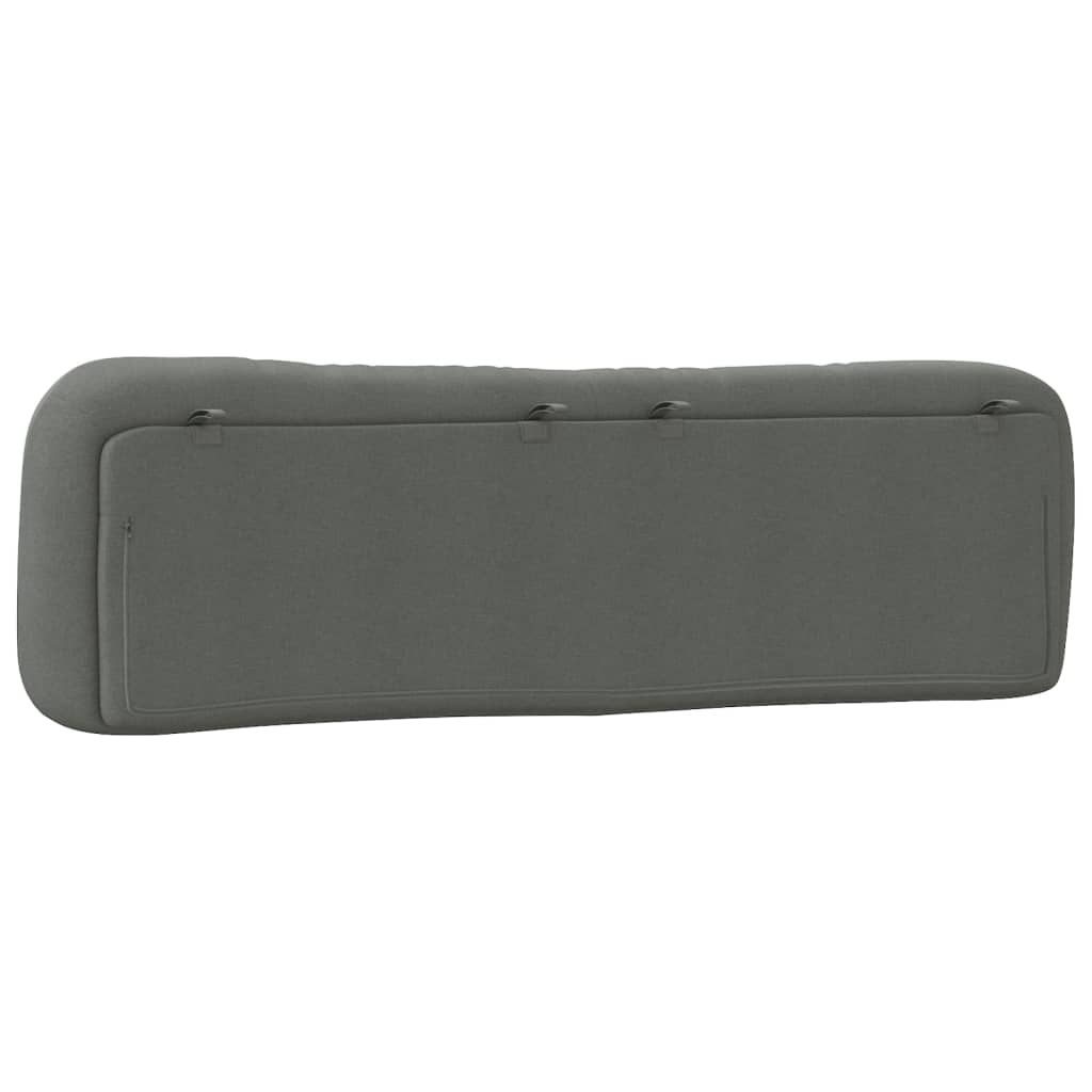Headboard Cushion "Hvar" Dark Grey 180 cm Fabric