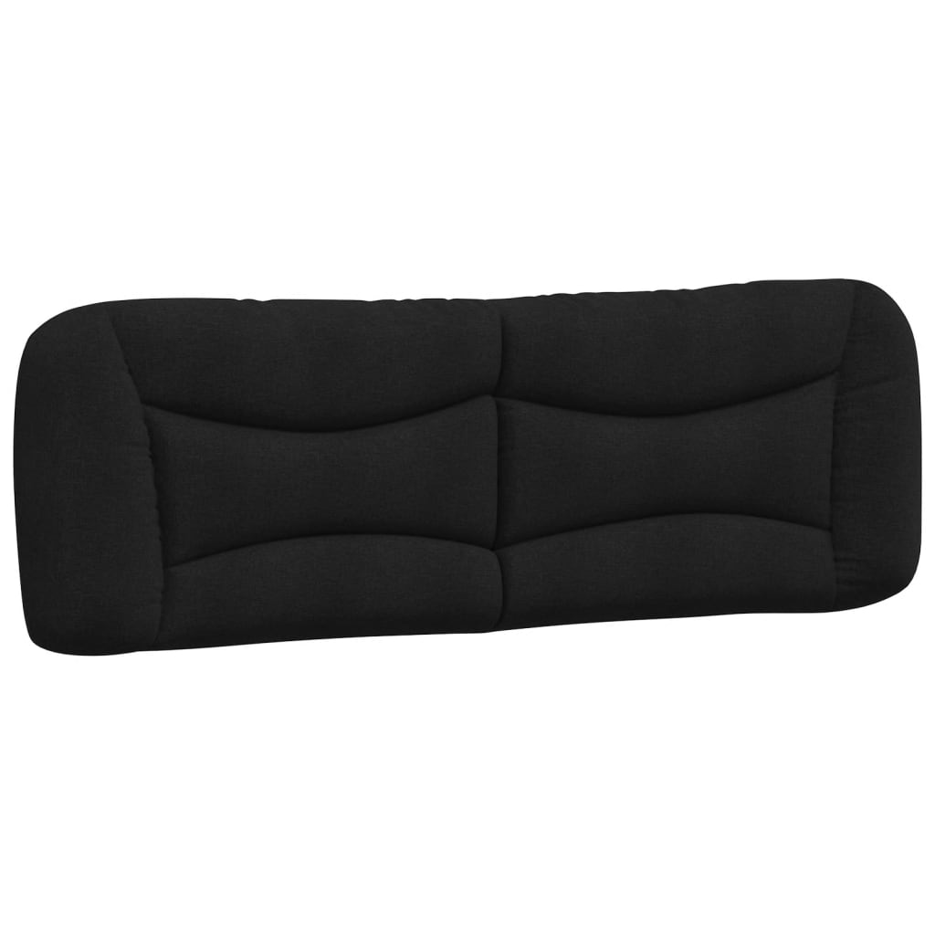 Headboard Cushion "Hvar" Black 152 cm Queen Fabric