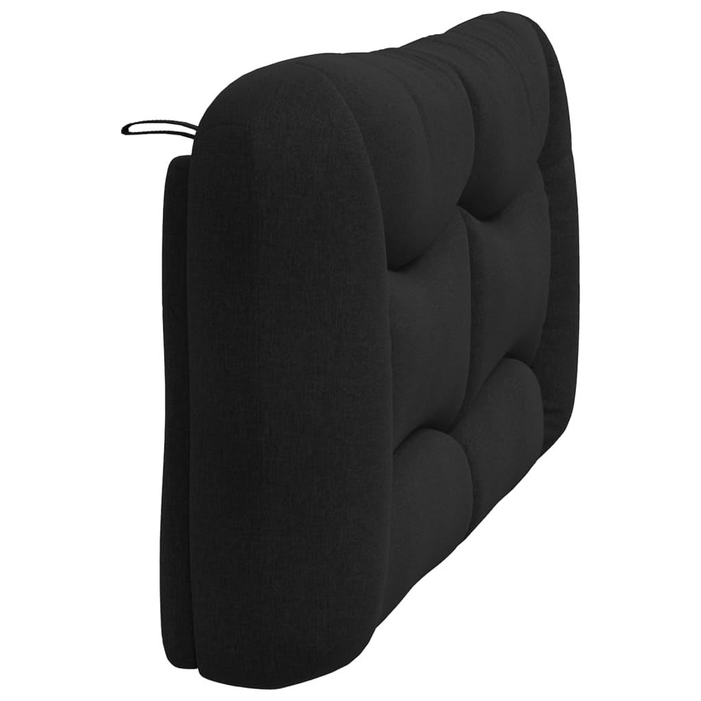 Headboard Cushion "Hvar" Black 152 cm Queen Fabric