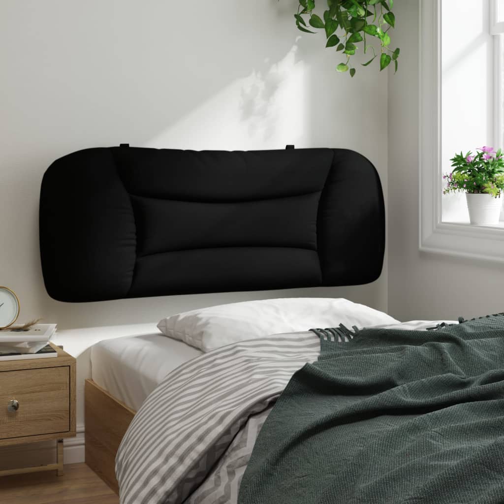 Headboard Cushion "Hvar" Black 107 cm King Single Fabric
