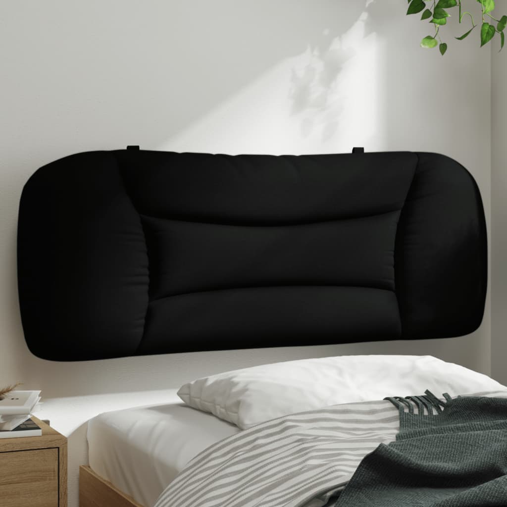 Headboard Cushion "Hvar" Black 107 cm King Single Fabric