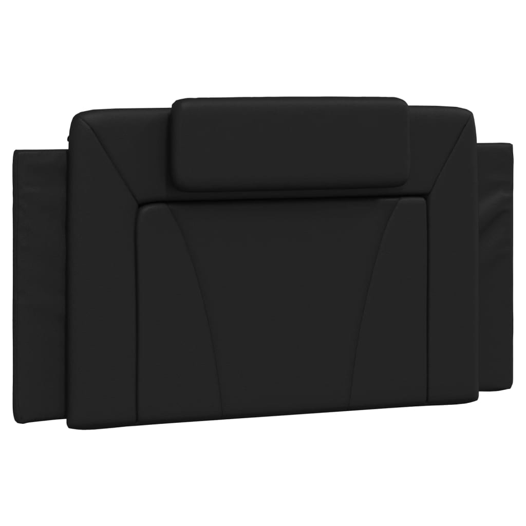 Headboard Cushion "Viana" Black 107 cm King Single Faux Leather