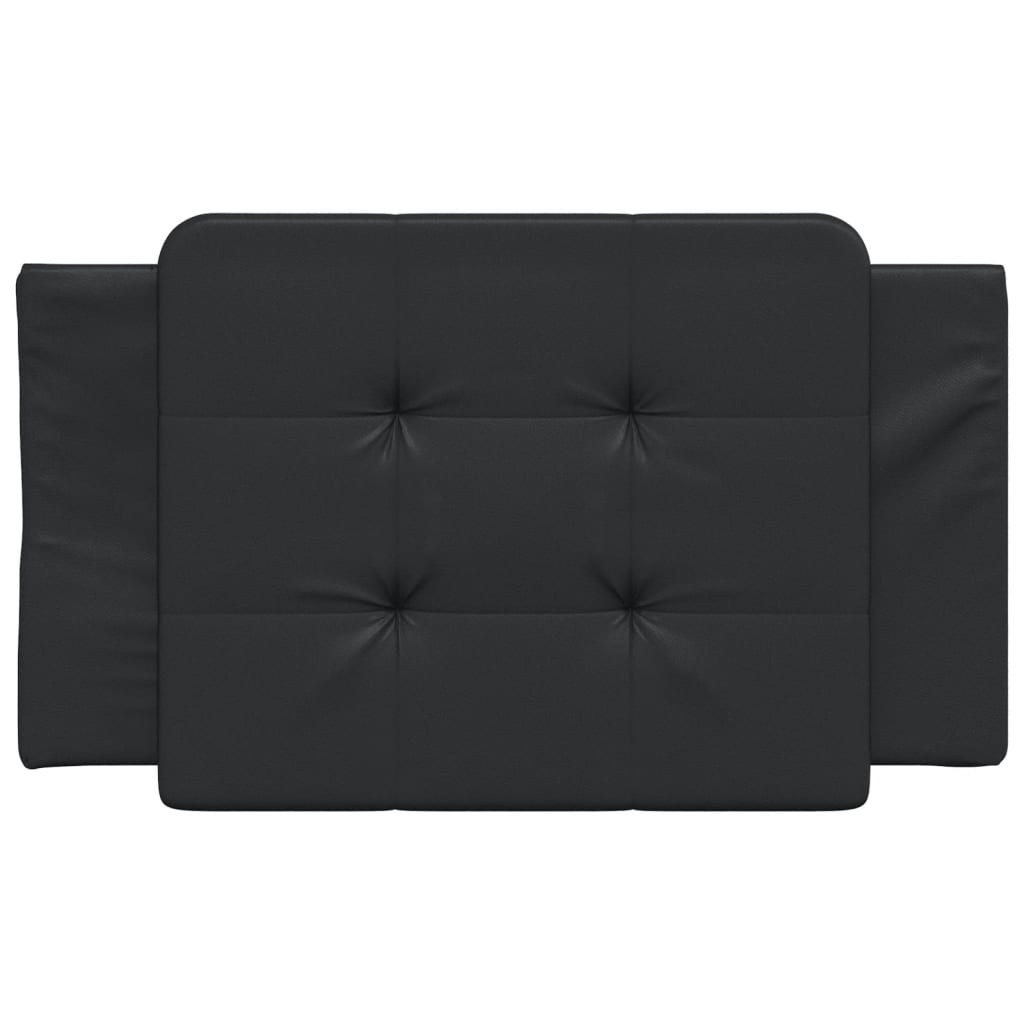 Headboard Cushion "Zadar" Black 90 cm Faux Leather