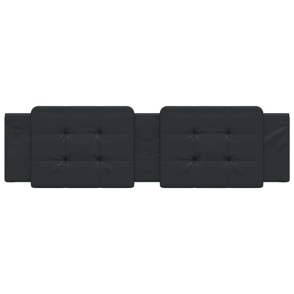 Headboard Cushion "Zadar" Black 180 cm Faux Leather