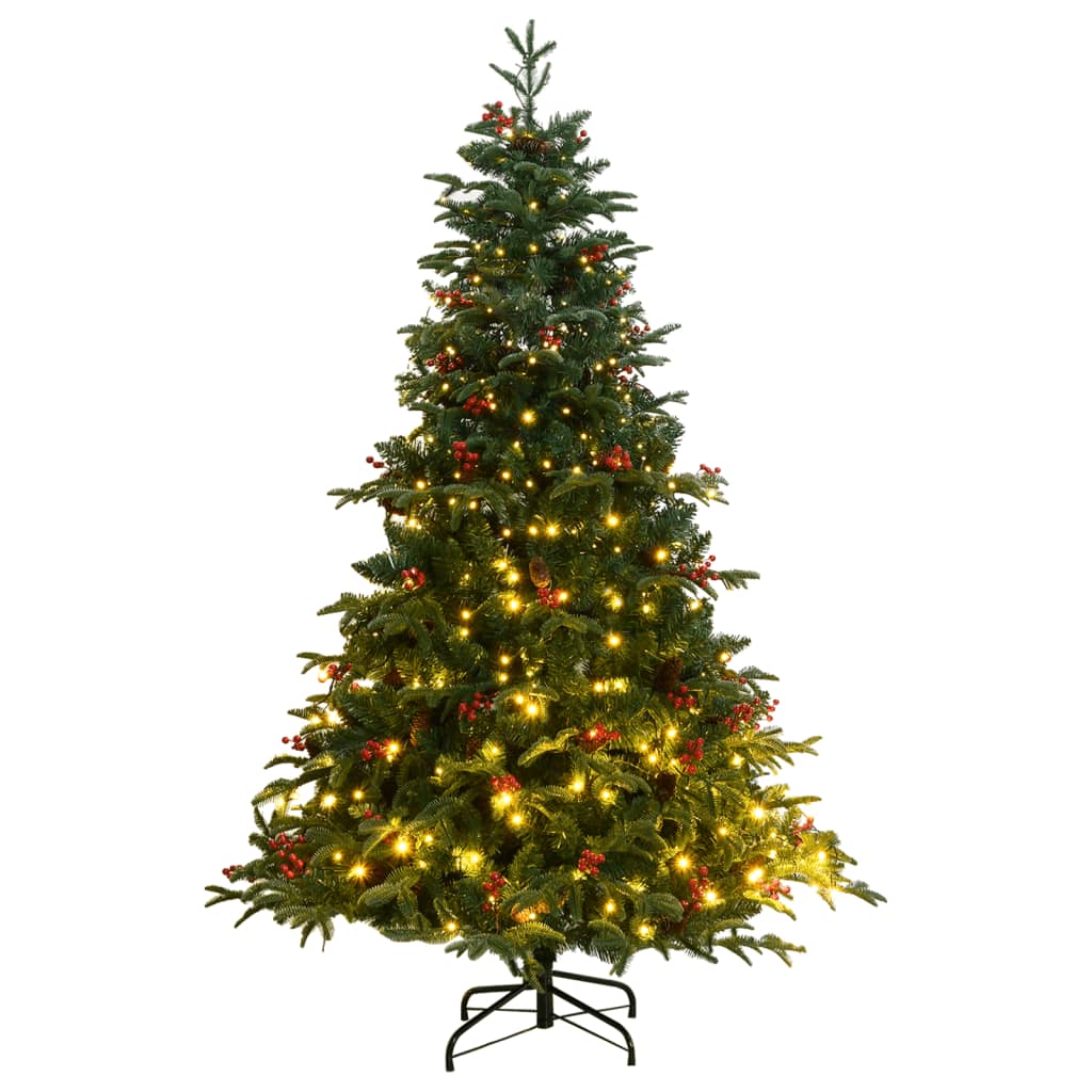 Artificial Hinged Christmas Tree 300 LEDs 180 cm