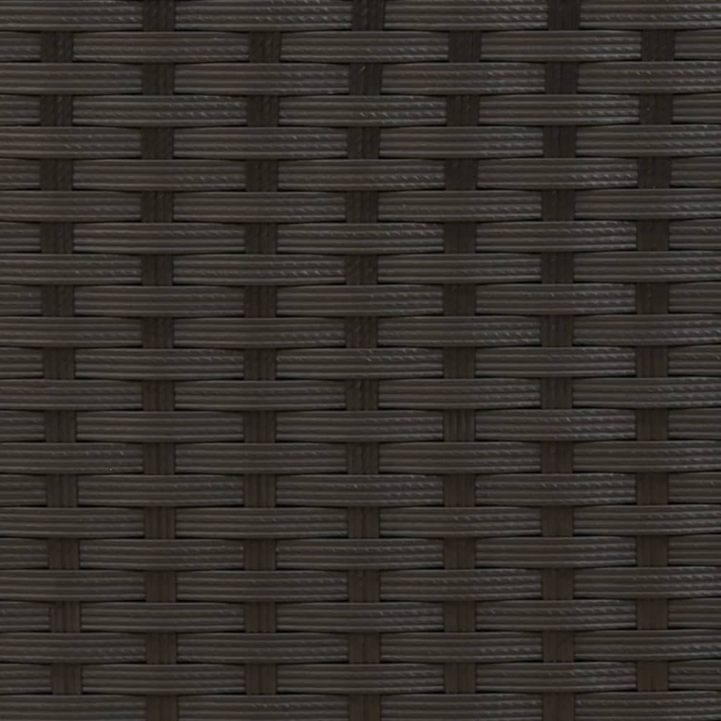 Garden Sofa 2-Seater with Stools Black Poly Rattan