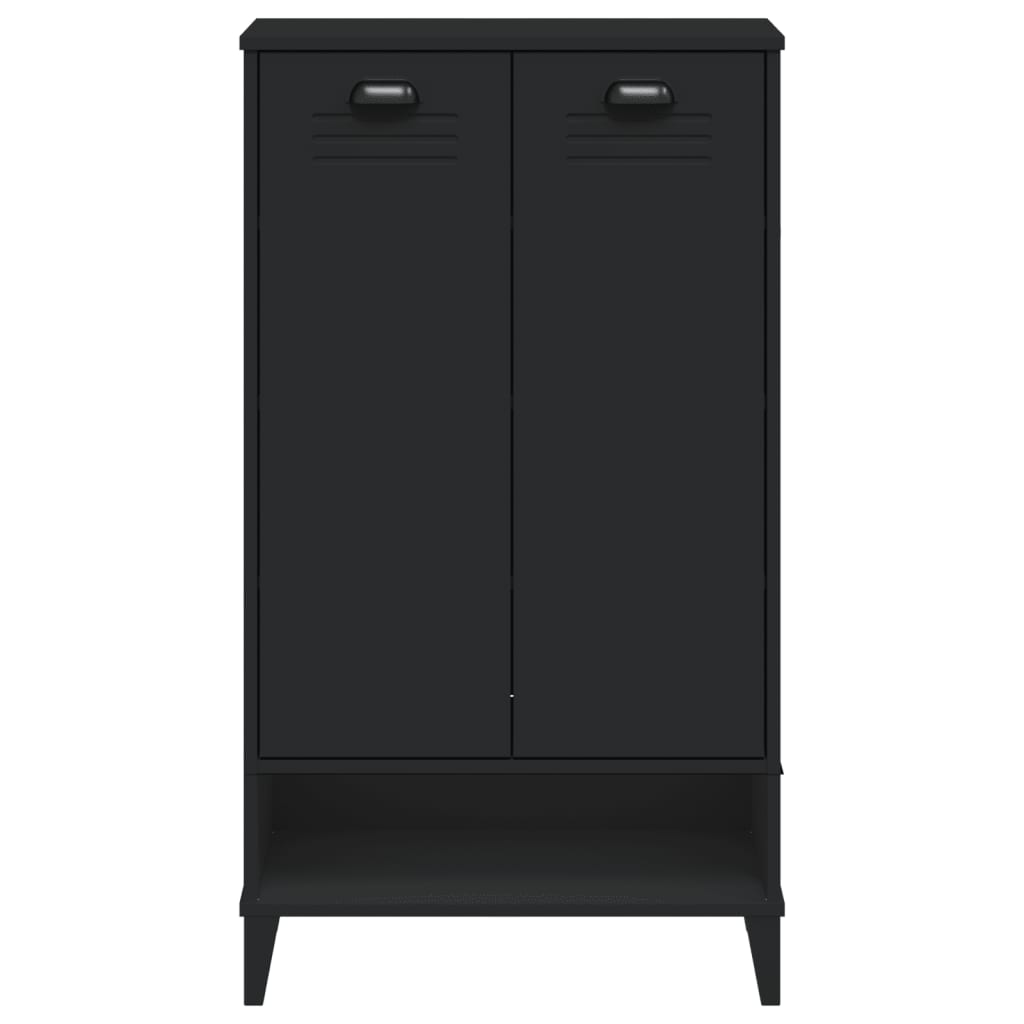 Shoe Cabinet VIKEN Black Engineered Wood