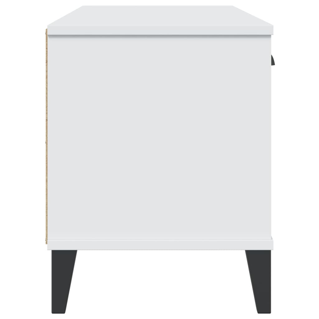 Shoe Bench VIKEN White 106x35x45 cm Engineered Wood