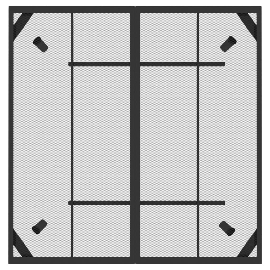 5 Piece Garden Dining Set Anthracite Metal Mesh