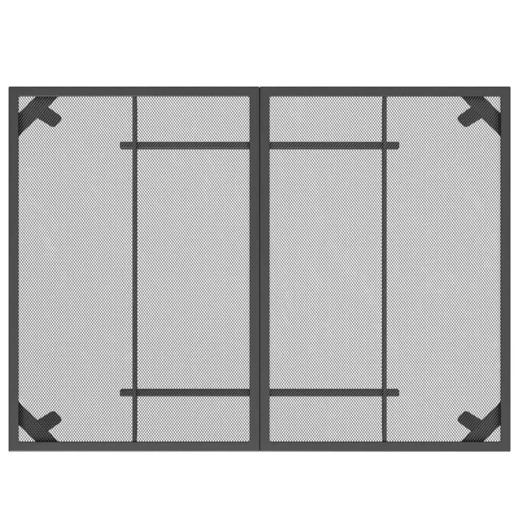 5 Piece Garden Dining Set Anthracite Metal Mesh