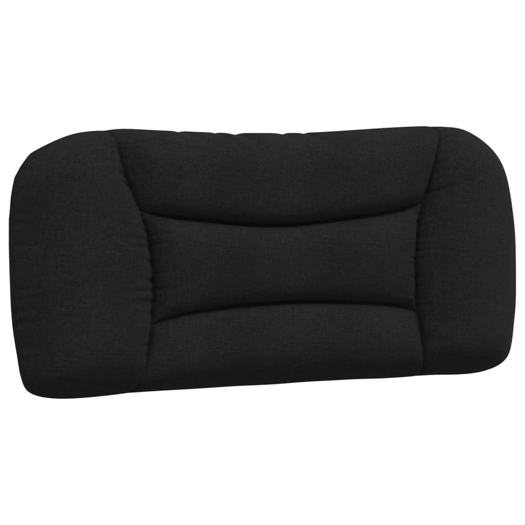 Headboard Cushion "Hvar" Black 90 cm Fabric