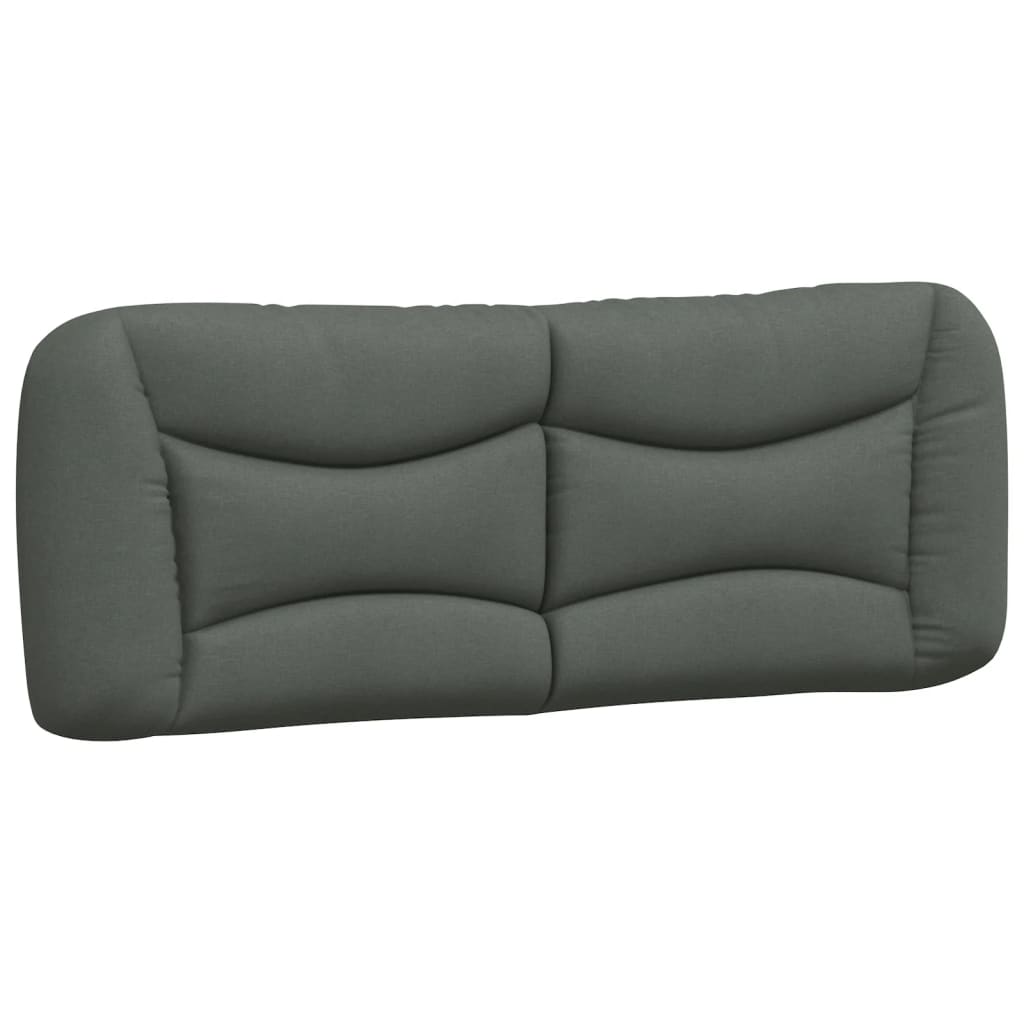Headboard Cushion "Hvar" Dark Grey 137 cm Double Fabric