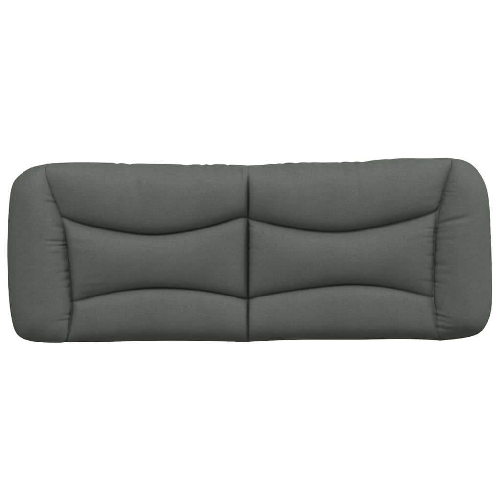 Headboard Cushion "Hvar" Dark Grey 137 cm Double Fabric