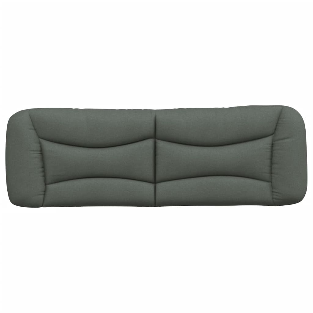Headboard Cushion "Hvar" Dark Grey 153 cm Fabric