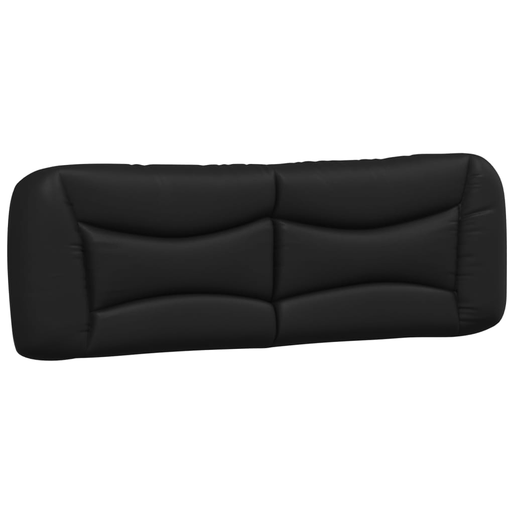 Headboard Cushion "Hvar" Black 153 cm Faux Leather