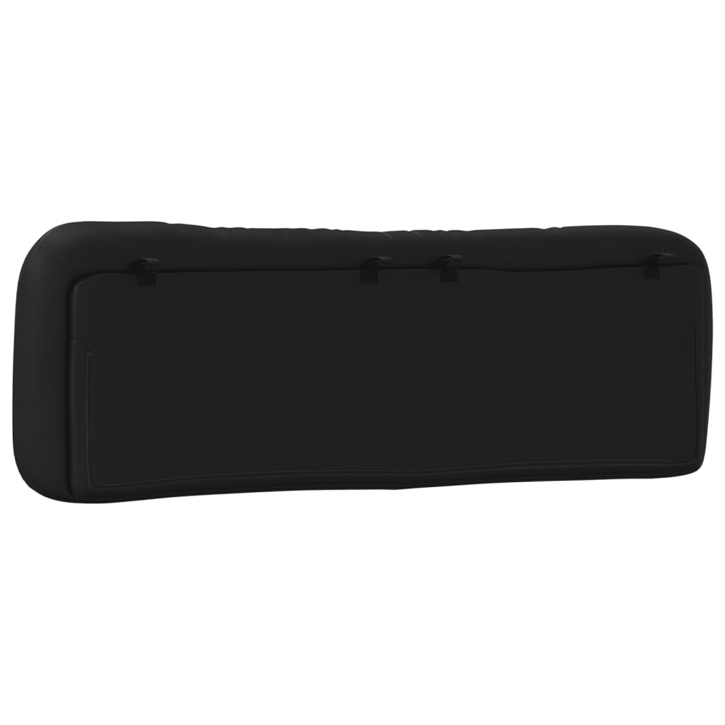 Headboard Cushion "Hvar" Black 153 cm Faux Leather
