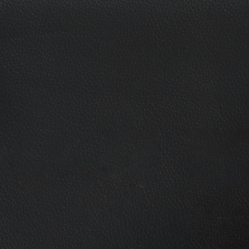 Headboard Cushion "Zadar" Black 180 cm Faux Leather