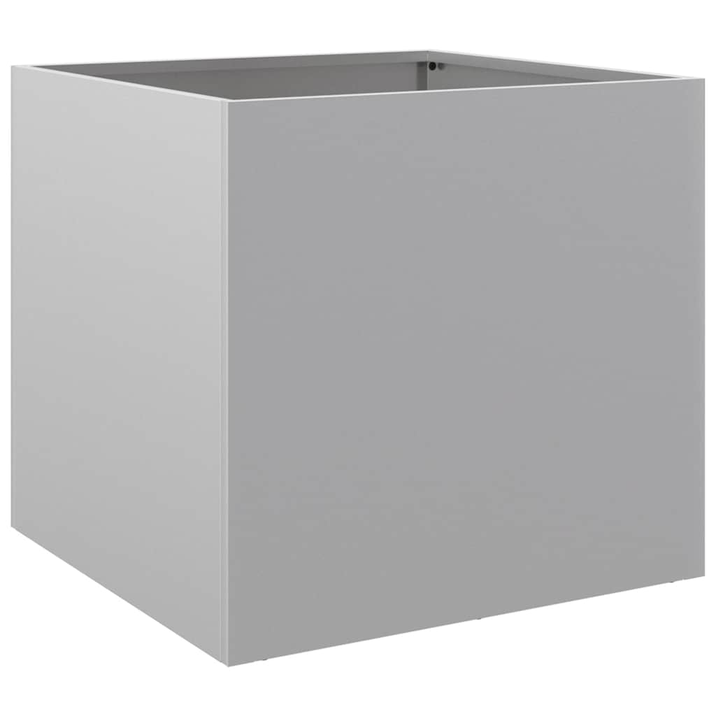 Planter Silver 49x47x46 cm Galvanised Steel