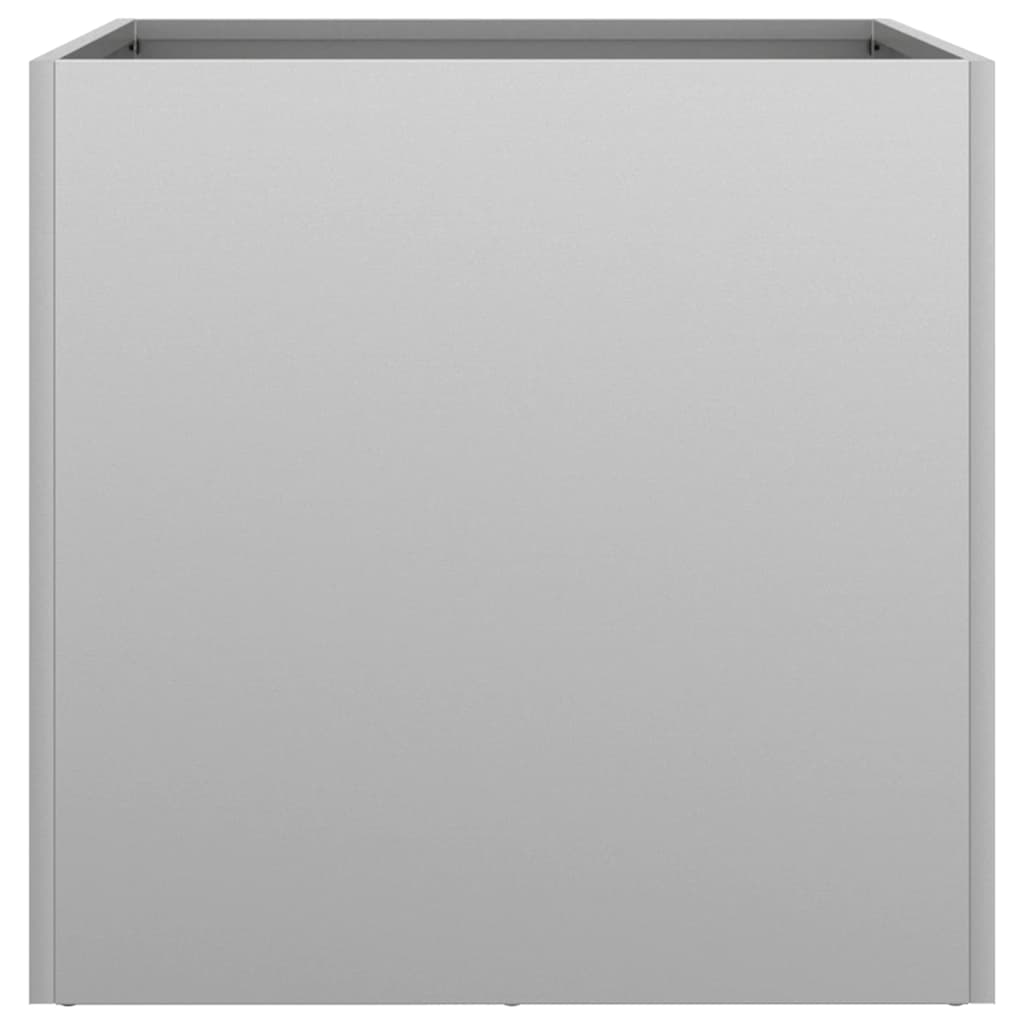 Planter Silver 49x47x46 cm Galvanised Steel