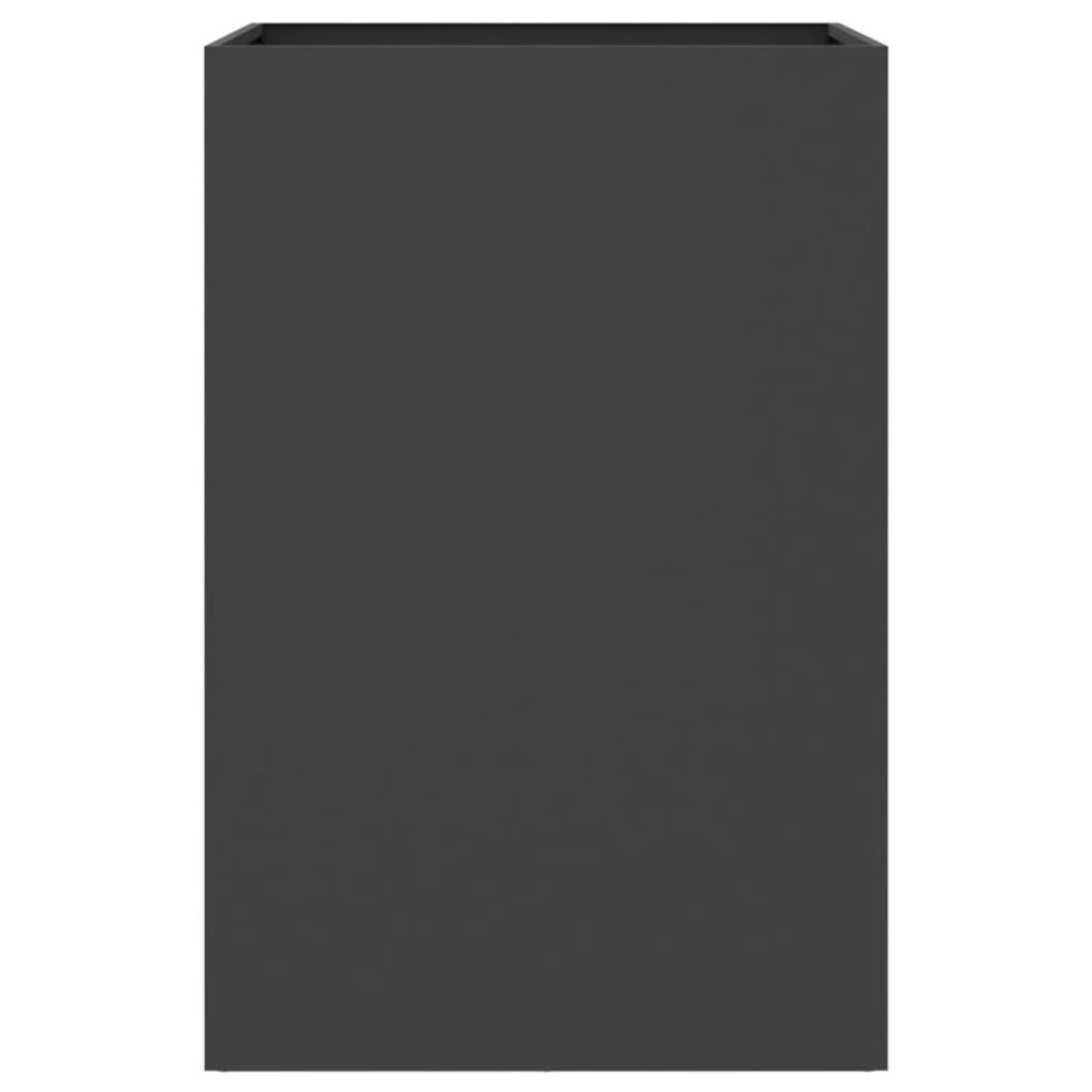 Planter Black 52x48x75 cm Steel