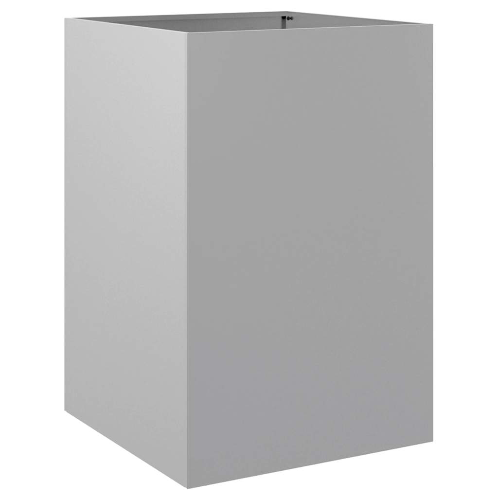 Planter Silver 52x48x75 cm Galvanised Steel