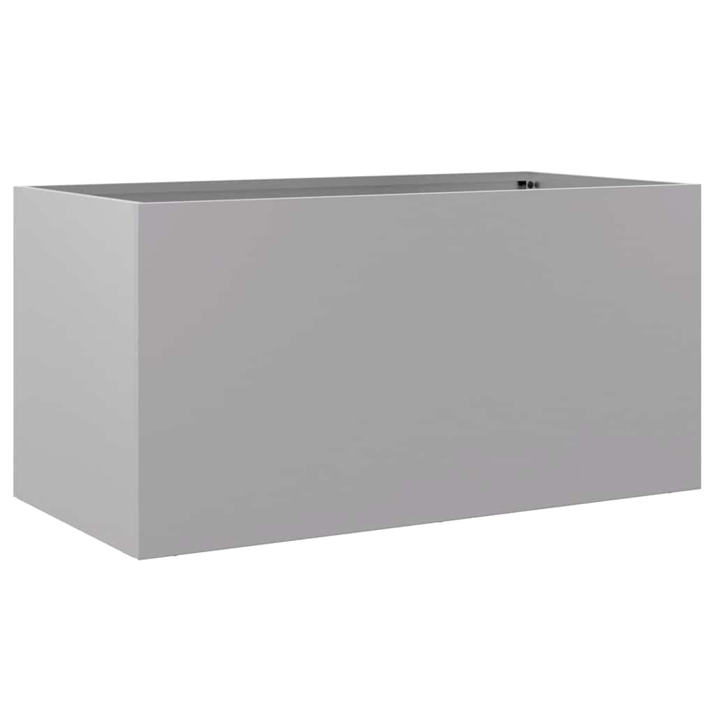 Planter Silver 62x30x29 cm Galvanised Steel
