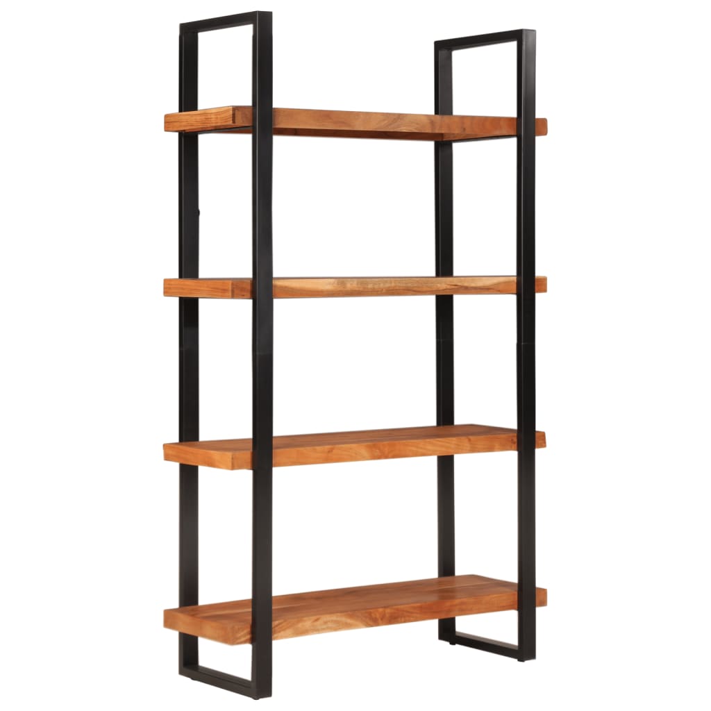 Bookcase 4-Tier 110x40x180 cm Solid Wood Acacia and Iron