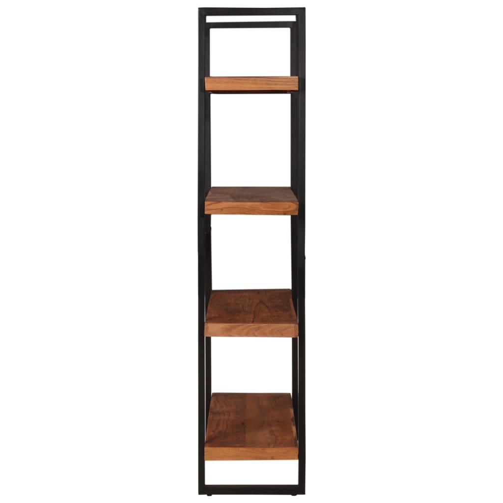 Bookcase 4-Tier 110x40x180 cm Solid Wood Acacia and Iron